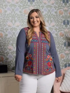 Embroidered Woven Top | S - L -Bee Cool Store d5c5febd2d695d5eacb31fc19b8ed0d2