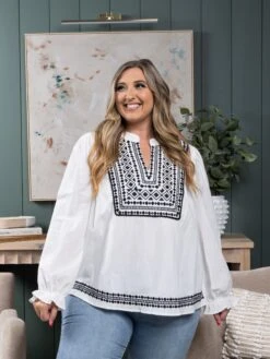 Embroidered Long Sleeve Top | S - 3X 9 Embroidered Long Sleeve Top | S - 3X -Bee Cool Store e5cb065b16a529d4137bac539d46ecf0