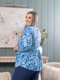 Printed Long Sleeve Top | S - 3X -Bee Cool Store ede3b296eb90416ceab8d4269edb0902