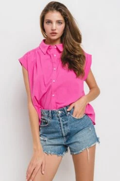 Linen Botton Up Roll Up Sleeve Shirt | S - L -Bee Cool Store f346916e0aab05a6ec448a36256eb275