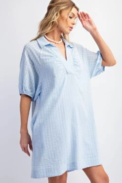 Textured Woven Loose Fit Dress | S - L -Bee Cool Store f6e11884486a30f087c569f8fec4ba9e