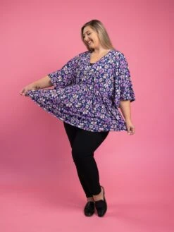 Dreamer Wrinkle Free PrintedV-Neck Top | S - 3X -Bee Cool Store hST14cuGvp6Qo5cKnga5DyjS1YTLA7hSZbKj0u3K