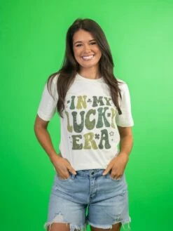 In My Lucky Era Short Sleeve Graphic Tee | S-XL St. Patricks Day -Bee Cool Store klNumd4uo8pGZfppFlWAcET2wDQhwCfrEQWGW0D8