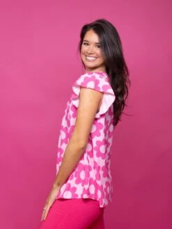 Ruffle Sleeve Round Neck Floral Printed Top | S - 3X 8 Ruffle Sleeve Round Neck Floral Printed Top | S - 3X -Bee Cool Store o70S3ZbIKnKAUeXRiierRMe6dbR0y2I9abh8T2hZ