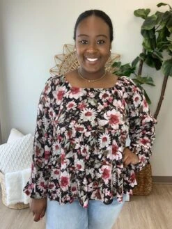 Hibiscus Haze Blouse | S-3XL *Final Sale*