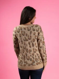 Leopard Print Round Neck Textured Sweater | S-L -Bee Cool Store r2NUTULkYOeRZ9E4KutQUCuE24E1vzk9BXklDI95