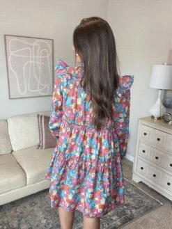 Floral Tiered Ruffle Long Sleeve Mini Dress | S - 3XL -Bee Cool Store s3ZJn5kkAZBMMOlaTDq2ftazMYxPLqFNEbyKWVA7