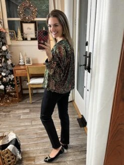 Multi Color Sequin Bubble Sleeve Top | S-L *Final Sale* -Bee Cool Store tfGI12pdw68pxn46HDDpSPxNVLTAl6vUyAJ7jlwN